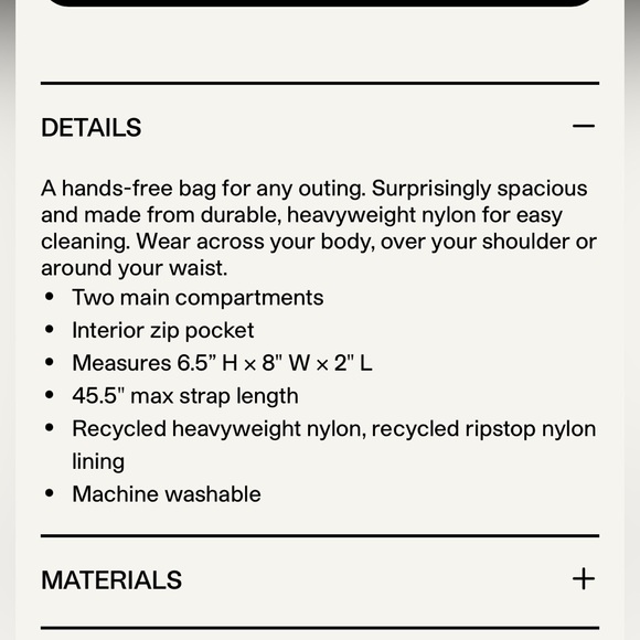 BAGGU Unisex Black Nylon Fanny Pack - Picture 15 of 15